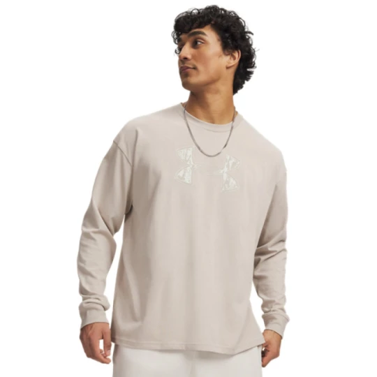 Zdjęcie produktu Męski longsleeve Under Armour UA M HWT UNSTOPPABLE LS - beżowy