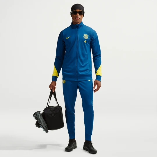 Zdjęcie produktu Męski piłkarski dres Nike Dri-FIT FC Barcelona Strike (wersja czwarta) - Niebieski
