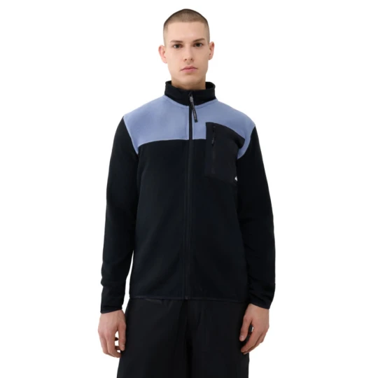 Zdjęcie produktu Męski polar rozpinany bez kaptura Quiksilver Aker Full Zip Fleece - czarny