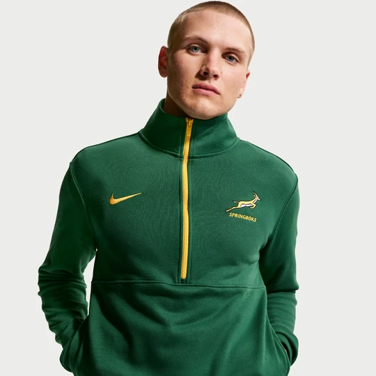 Zdjęcie produktu Męski sweter z zamkiem 1 / 2 Nike Springboks - Zieleń