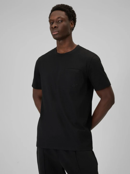 Zdjęcie produktu Męski t-shirt basic 4F 4FRSS26TTSHM3637 - czarny