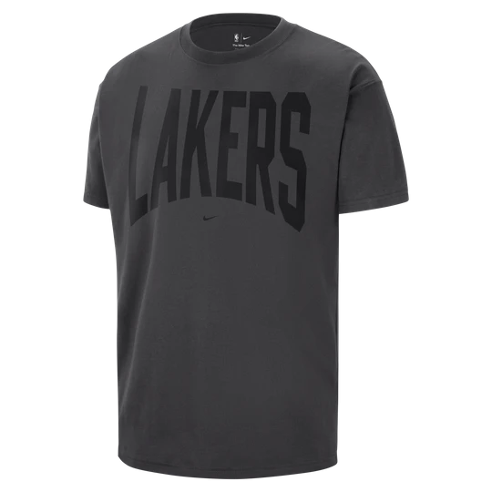 Zdjęcie produktu Męski T-shirt do koszykówki Los Angeles Lakers Nike - Szary