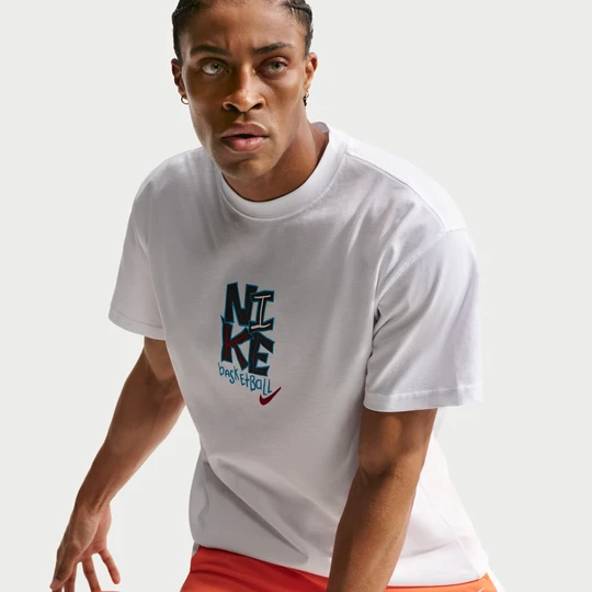 Zdjęcie produktu Męski T-shirt do koszykówki Nike - Biel
