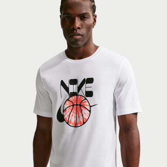 Zdjęcie produktu Męski T-shirt do koszykówki Nike - Biel