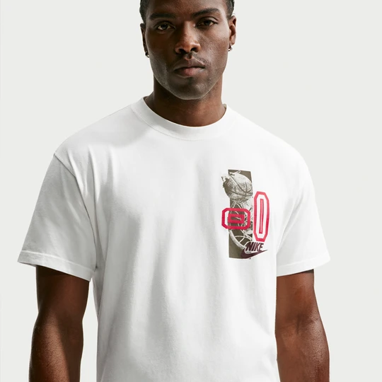 Zdjęcie produktu Męski T-shirt do koszykówki Nike - Biel