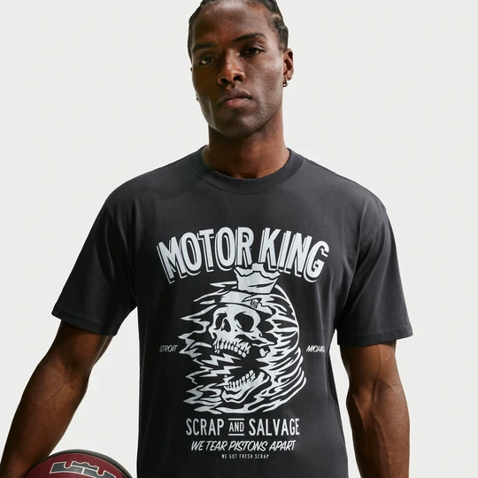 Zdjęcie produktu Męski T-shirt do koszykówki Nike LeBron „Motor King” - Czerń