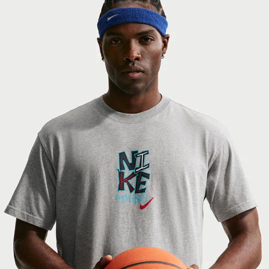 Zdjęcie produktu Męski T-shirt do koszykówki Nike - Szary