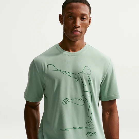 Zdjęcie produktu Męski T-shirt do tenisa Dri-FIT NikeCourt - Zieleń