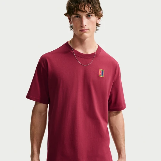 Zdjęcie produktu Męski T-shirt do tenisa Max90 NikeCourt - Czerwony