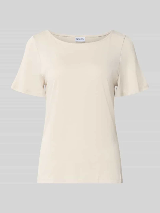 Zdjęcie produktu męski t-shirt o kroju regular fit model 'PCANORA' Pieces Beżowy