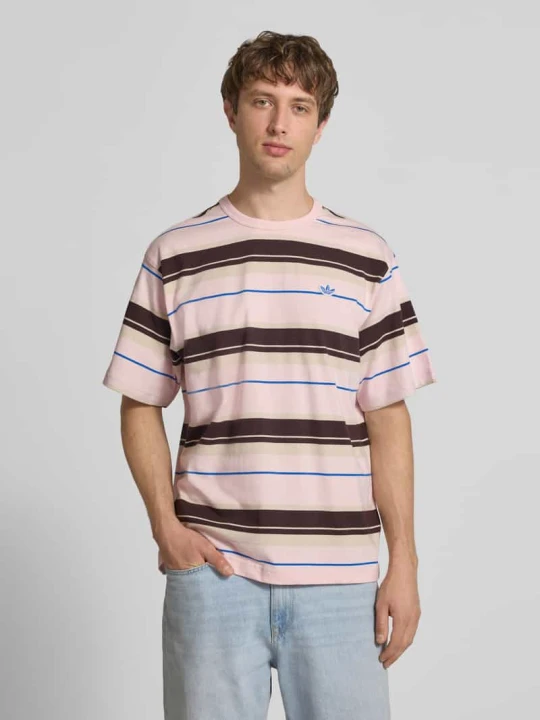Zdjęcie produktu męski t-shirt o kroju regular fit z czystej bawełny adidas Originals Jasnoróżowy
