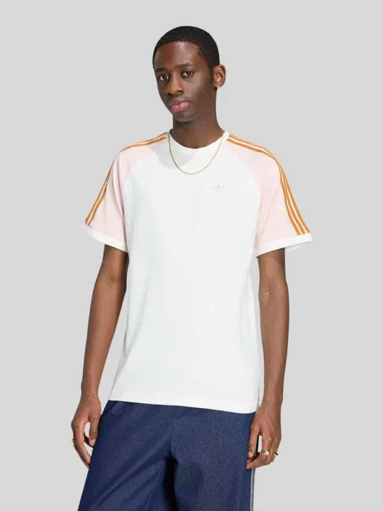 Zdjęcie produktu męski t-shirt o kroju regular fit z czystej bawełny adidas Originals Jasnoróżowy