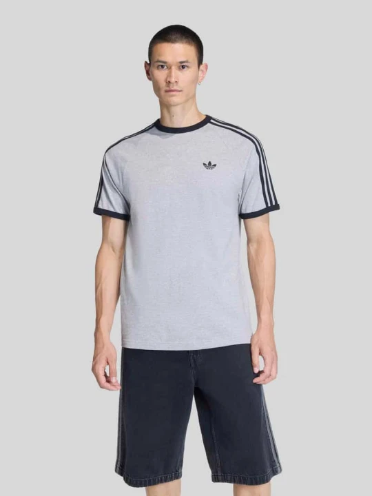 Zdjęcie produktu męski t-shirt o kroju regular fit z czystej bawełny adidas Originals Średnioszary melanż