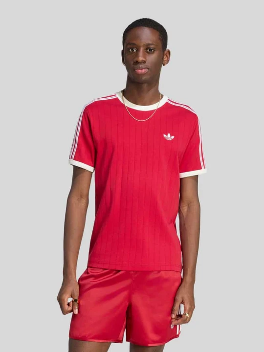 Zdjęcie produktu męski t-shirt o kroju regular fit z czystej bawełny adidas Originals Czerwony