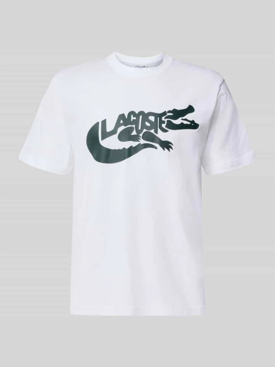 Zdjęcie produktu męski t-shirt o kroju regular fit z czystej bawełny Lacoste Biały