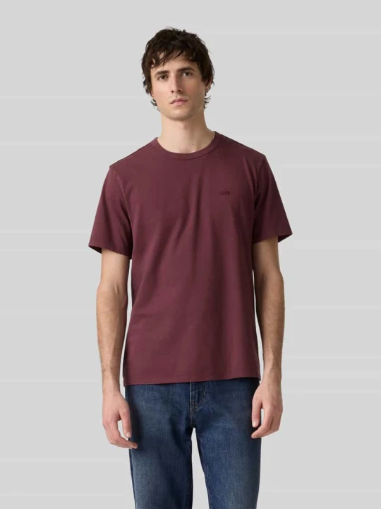 Zdjęcie produktu męski t-shirt o kroju regular fit z czystej bawełny Levi's Ciemnoczerwony