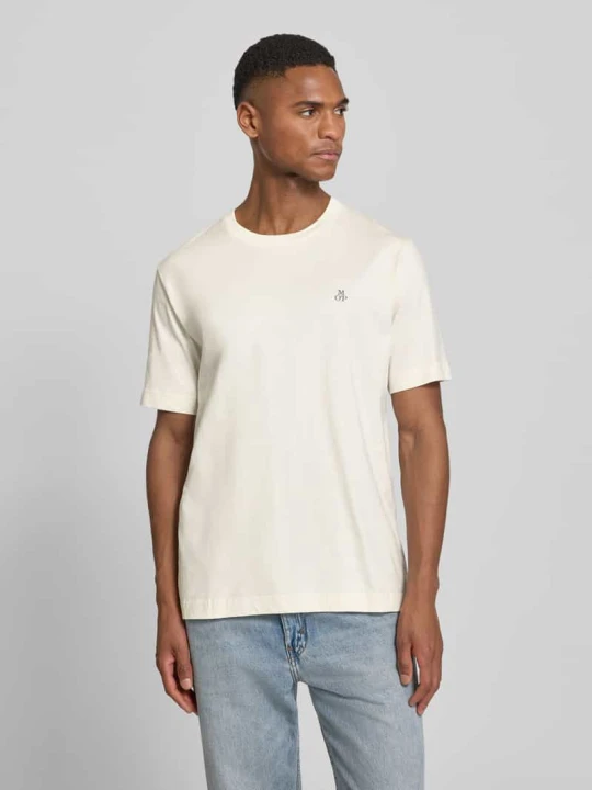 Zdjęcie produktu męski t-shirt o kroju regular fit z czystej bawełny Marc O'Polo Złamany biały