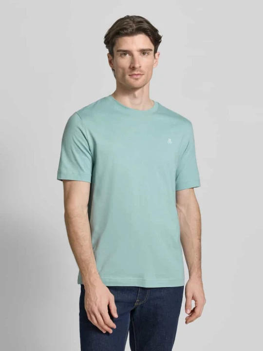 Zdjęcie produktu męski t-shirt o kroju regular fit z czystej bawełny Marc O'Polo Miętowy