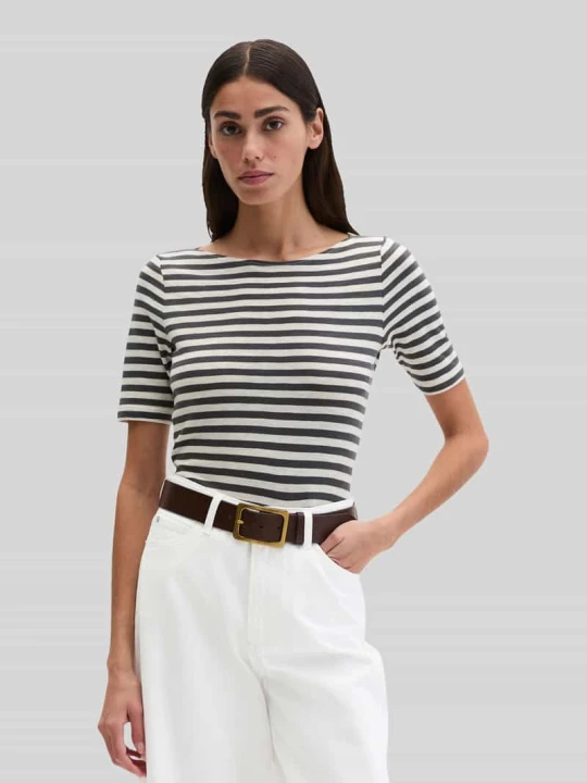 Zdjęcie produktu męski t-shirt o kroju regular fit z czystej bawełny Marc O'Polo Średnioszary