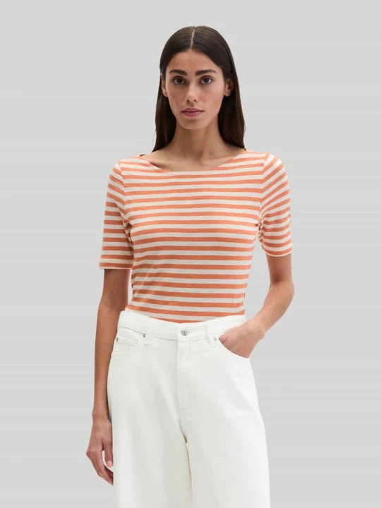 Zdjęcie produktu męski t-shirt o kroju regular fit z czystej bawełny Marc O'Polo Pomarańczowy