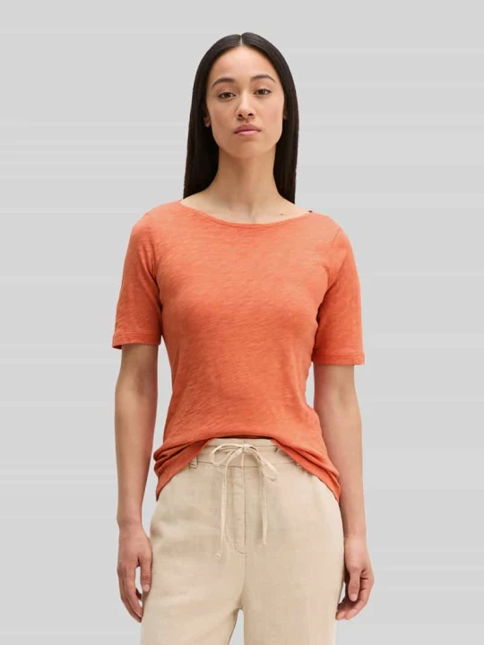 Zdjęcie produktu męski t-shirt o kroju regular fit z czystej bawełny Marc O'Polo Pomarańczowy