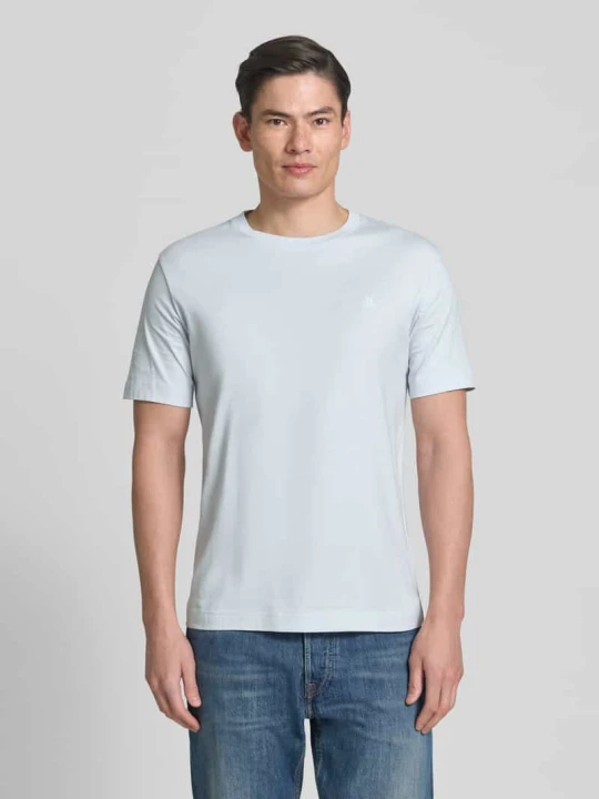 Zdjęcie produktu męski t-shirt o kroju regular fit z czystej bawełny Marc O'Polo Jasnoniebieski