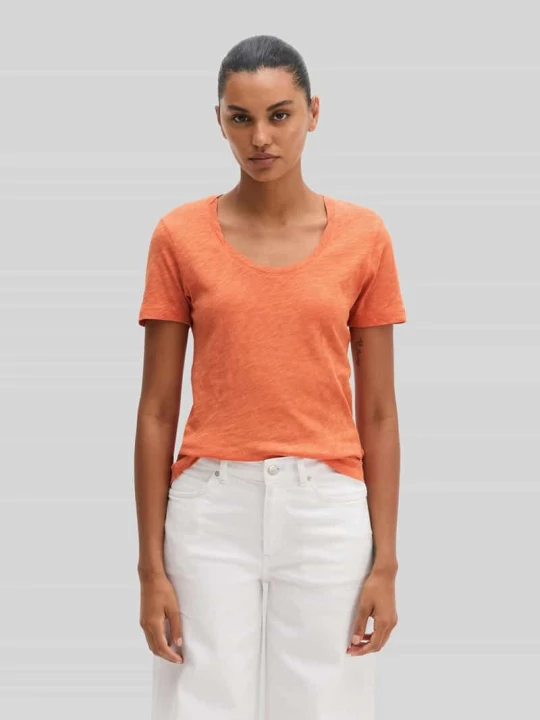 Zdjęcie produktu męski t-shirt o kroju regular fit z czystej bawełny Marc O'Polo Pomarańczowy