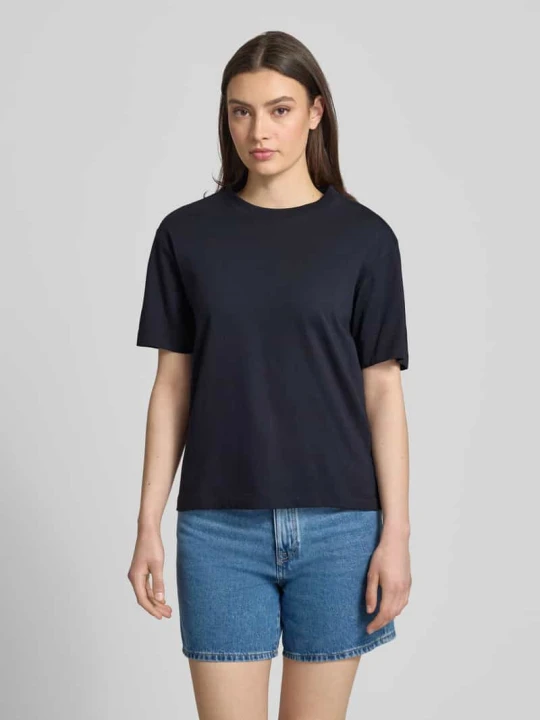 Zdjęcie produktu męski t-shirt o kroju regular fit z czystej bawełny Marc O'Polo Granatowy
