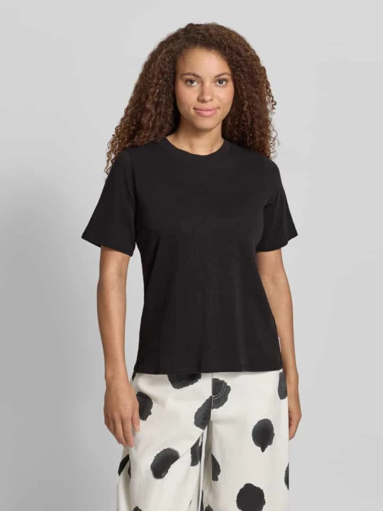 Zdjęcie produktu męski t-shirt o kroju regular fit z czystej bawełny Marc O'Polo Czarny