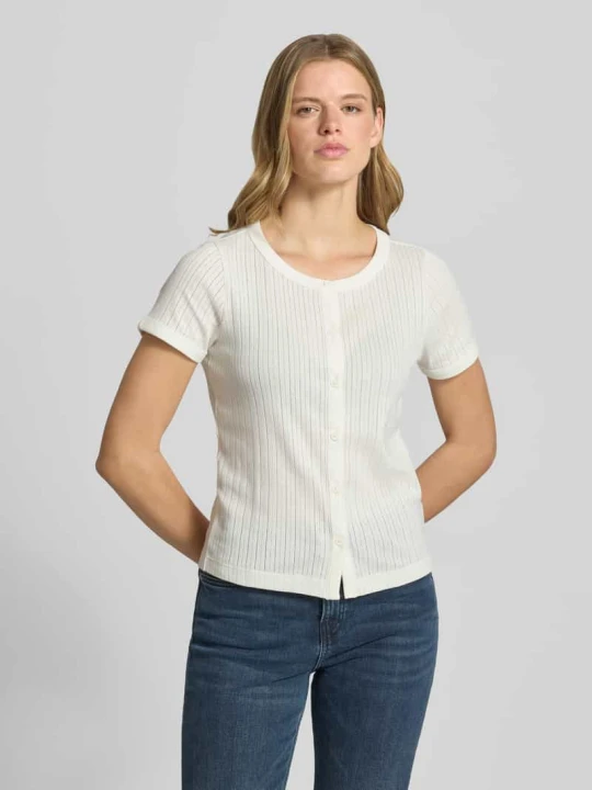 Zdjęcie produktu męski t-shirt o kroju regular fit z czystej bawełny Marc O'Polo Złamany biały