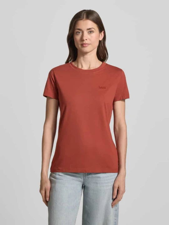Zdjęcie produktu męski t-shirt o kroju regular fit z czystej bawełny model 'ESOGO' Boss