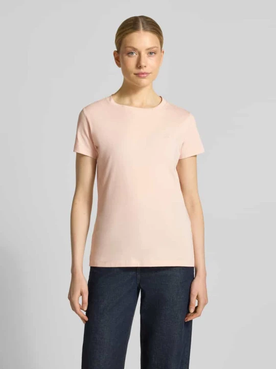 Zdjęcie produktu męski t-shirt o kroju regular fit z czystej bawełny model 'ESOGO' Boss Różowawy