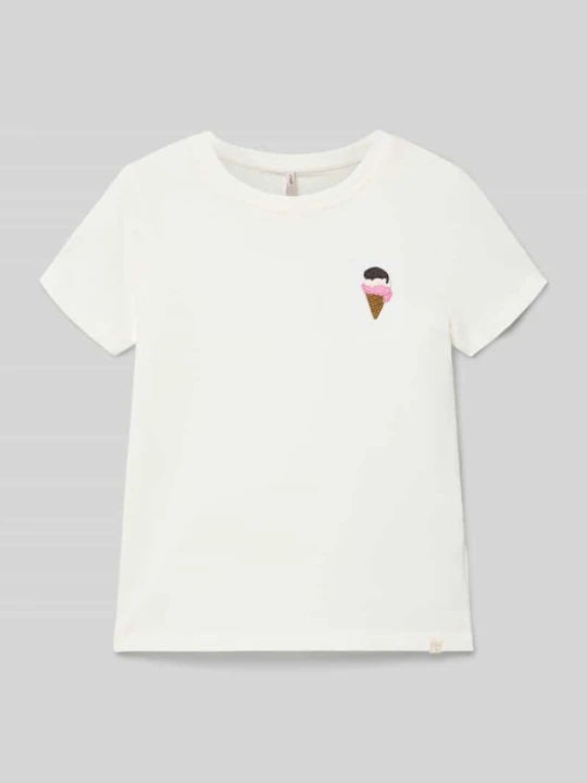 Zdjęcie produktu męski t-shirt o kroju regular fit z czystej bawełny model 'VEGA' Only Biały
