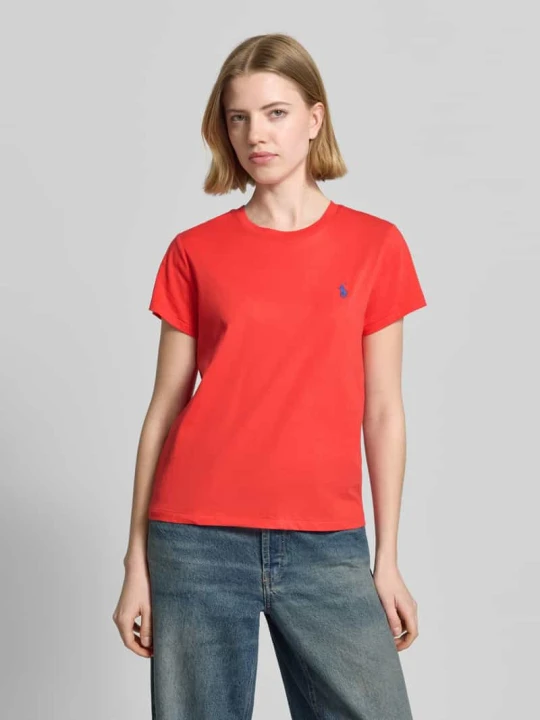 Zdjęcie produktu męski t-shirt o kroju regular fit z czystej bawełny Polo Ralph Lauren Czerwony