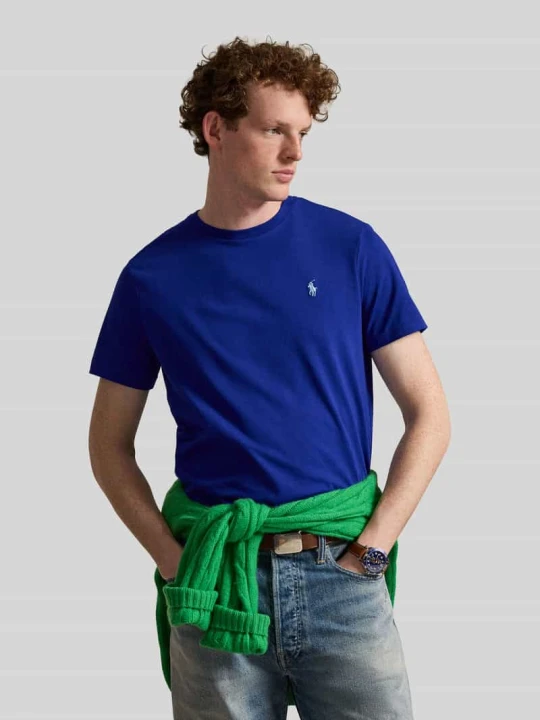 Zdjęcie produktu męski t-shirt o kroju regular fit z czystej bawełny Polo Ralph Lauren Królewski niebieski