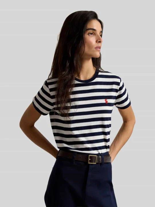 Zdjęcie produktu męski t-shirt o kroju regular fit z czystej bawełny Polo Ralph Lauren Granatowy