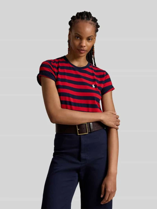 Zdjęcie produktu męski t-shirt o kroju regular fit z czystej bawełny Polo Ralph Lauren Czerwony
