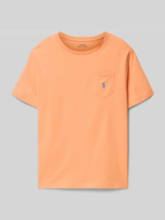 Zdjęcie produktu męski t-shirt o kroju regular fit z czystej bawełny Polo Ralph Lauren Pomarańczowy