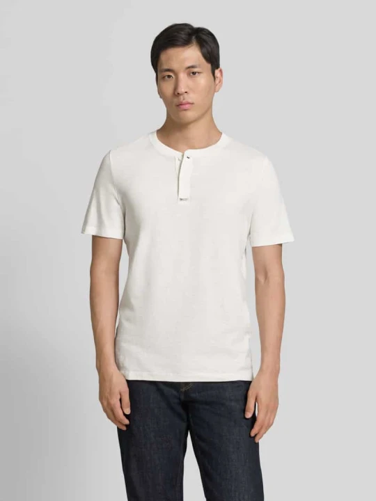 Zdjęcie produktu męski t-shirt o kroju regular fit z czystej bawełny s.Oliver Biały