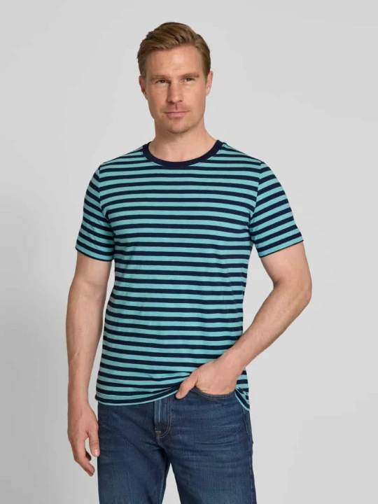 Zdjęcie produktu męski t-shirt o kroju regular fit z czystej bawełny s.Oliver Turkusowy