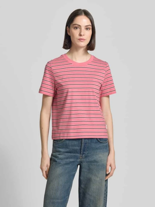 Zdjęcie produktu męski t-shirt o kroju regular fit z czystej bawełny s.Oliver Mocnoróżowy