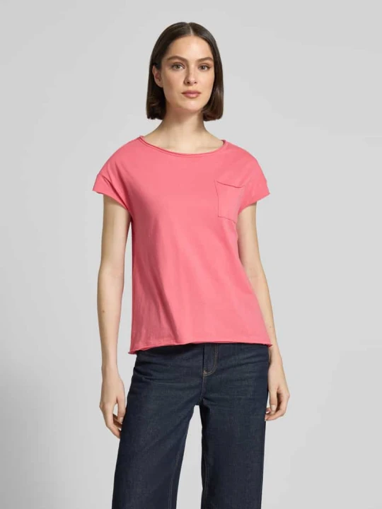 Zdjęcie produktu męski t-shirt o kroju regular fit z czystej bawełny s.Oliver Mocnoróżowy