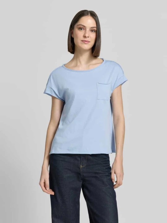 Zdjęcie produktu męski t-shirt o kroju regular fit z czystej bawełny s.Oliver Jasnoniebieski