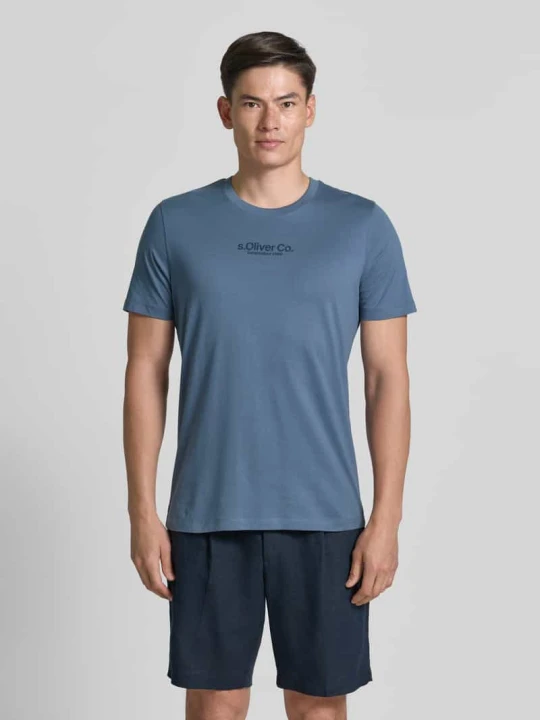 Zdjęcie produktu męski t-shirt o kroju regular fit z czystej bawełny s.Oliver