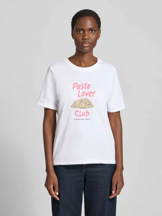 Zdjęcie produktu męski t-shirt o kroju regular fit z czystej bawełny s.Oliver Biały