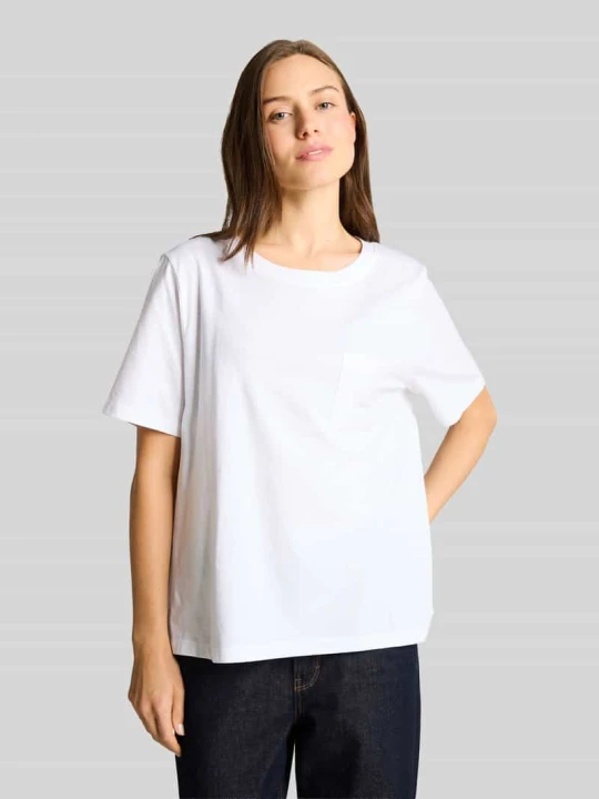 Zdjęcie produktu męski t-shirt o kroju regular fit z czystej bawełny Tom Tailor Biały