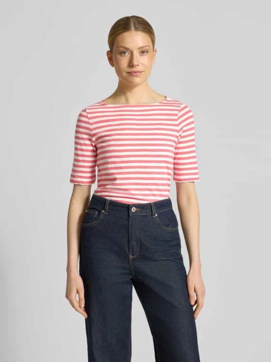Zdjęcie produktu męski t-shirt o kroju regular fit z czystej bawełny Tom Tailor Koralowy