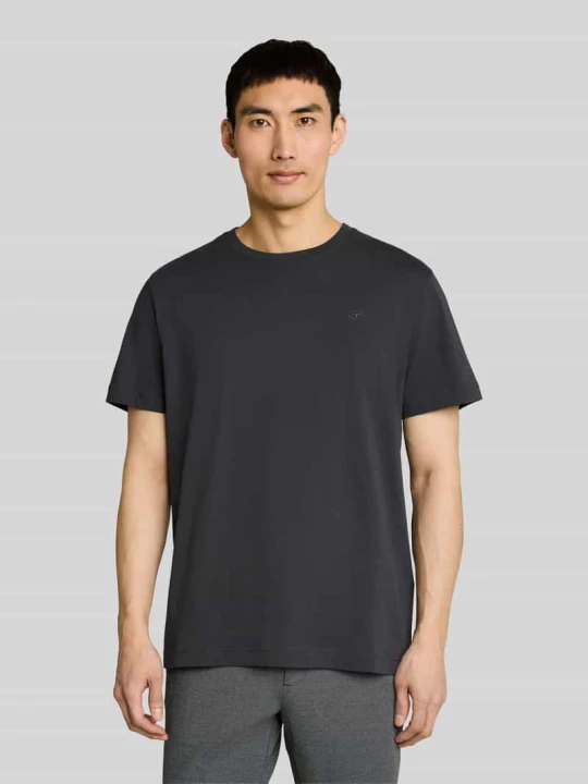 Zdjęcie produktu męski t-shirt o kroju regular fit z czystej bawełny Tom Tailor Ciemnoszary