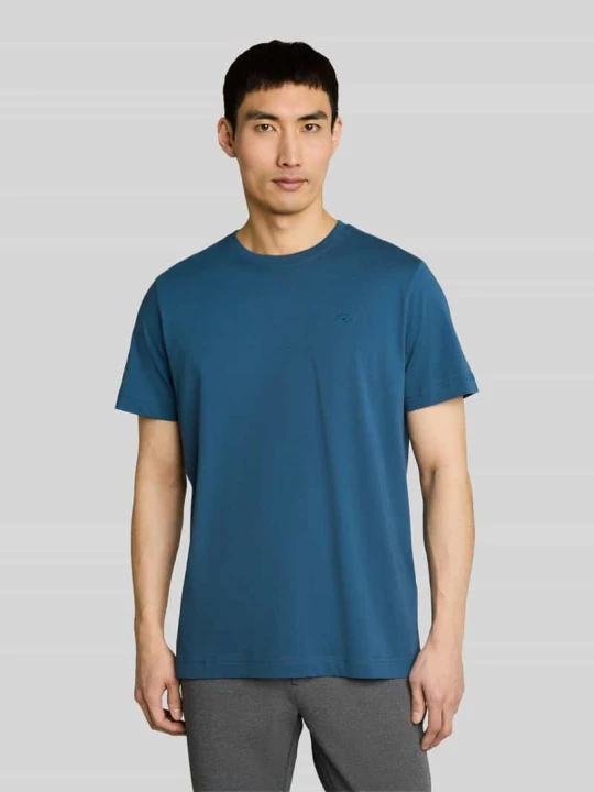 Zdjęcie produktu męski t-shirt o kroju regular fit z czystej bawełny Tom Tailor Petrol