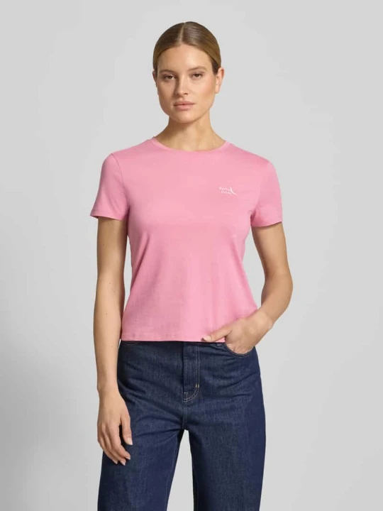 Zdjęcie produktu męski t-shirt o kroju regular fit z czystej bawełny Tom Tailor Mocnoróżowy